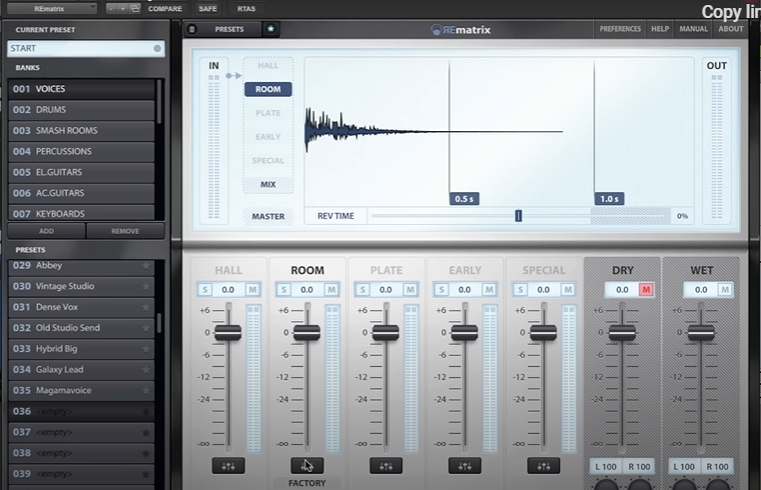 Overloud Drops Studio Sessions FREE Reverb Collection For REmatrix Player